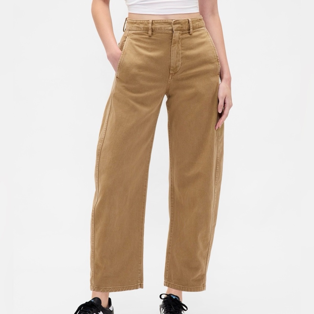 GAP mid rise twill barrel pants - 12P